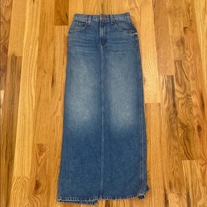 Mother (Snacks!) Classic Blue Denim Women's Denim Skirt